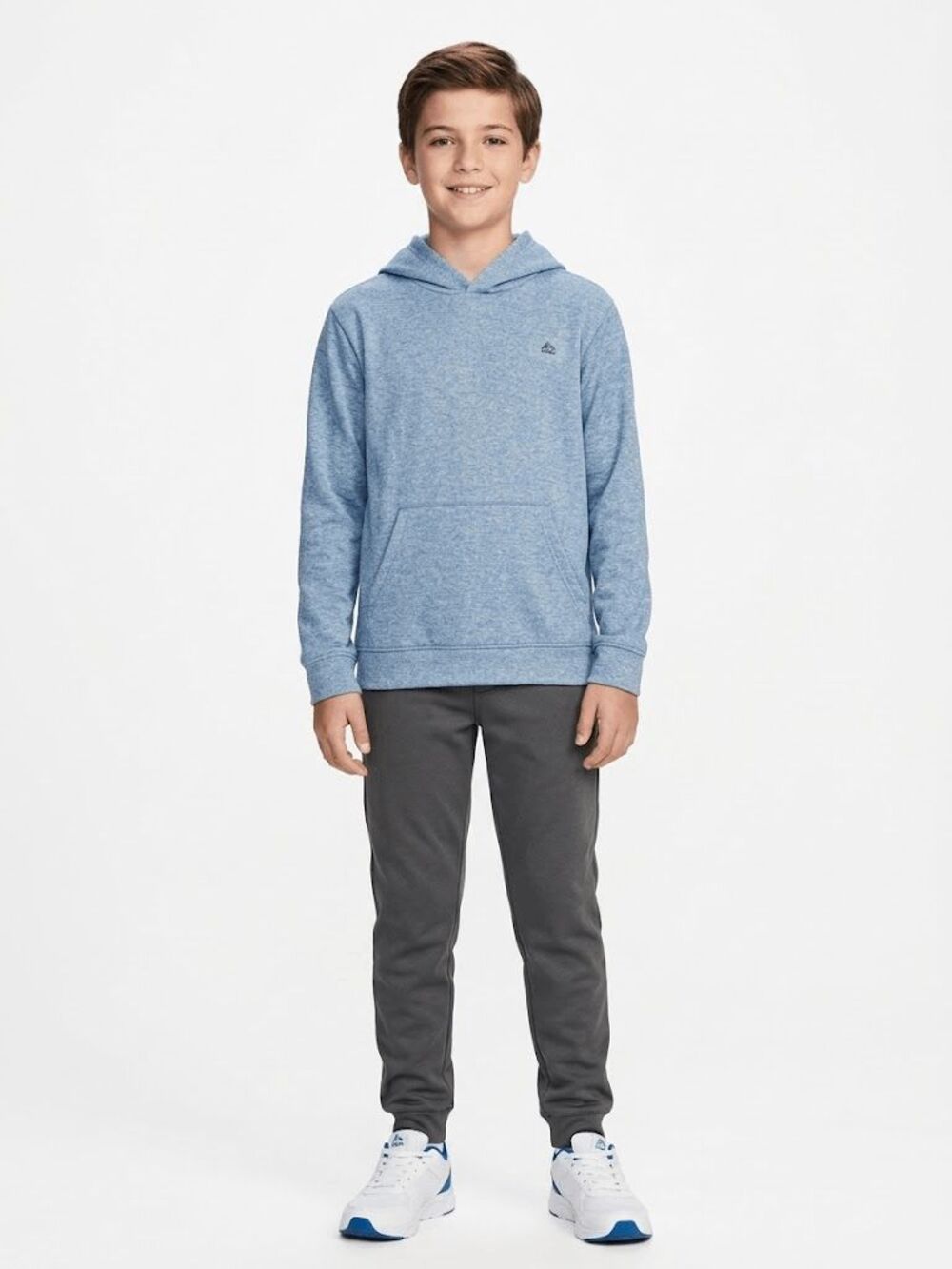 RBX Boys' Blue Heathered Pullover Hoodie Sweatshirt Size 12